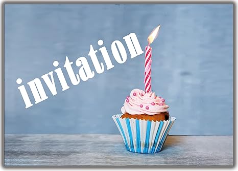 Invitation Carte Danniversaire Fete En Francais Lot 12 Cartes Fille Garcon Enfant Homme Femme Ans Ado Adoloscentes Adulte Birthday Ceremonie Cupcake Cards Party Summer Party Invitations Decorations Et Accessoires De Fetes Invitations