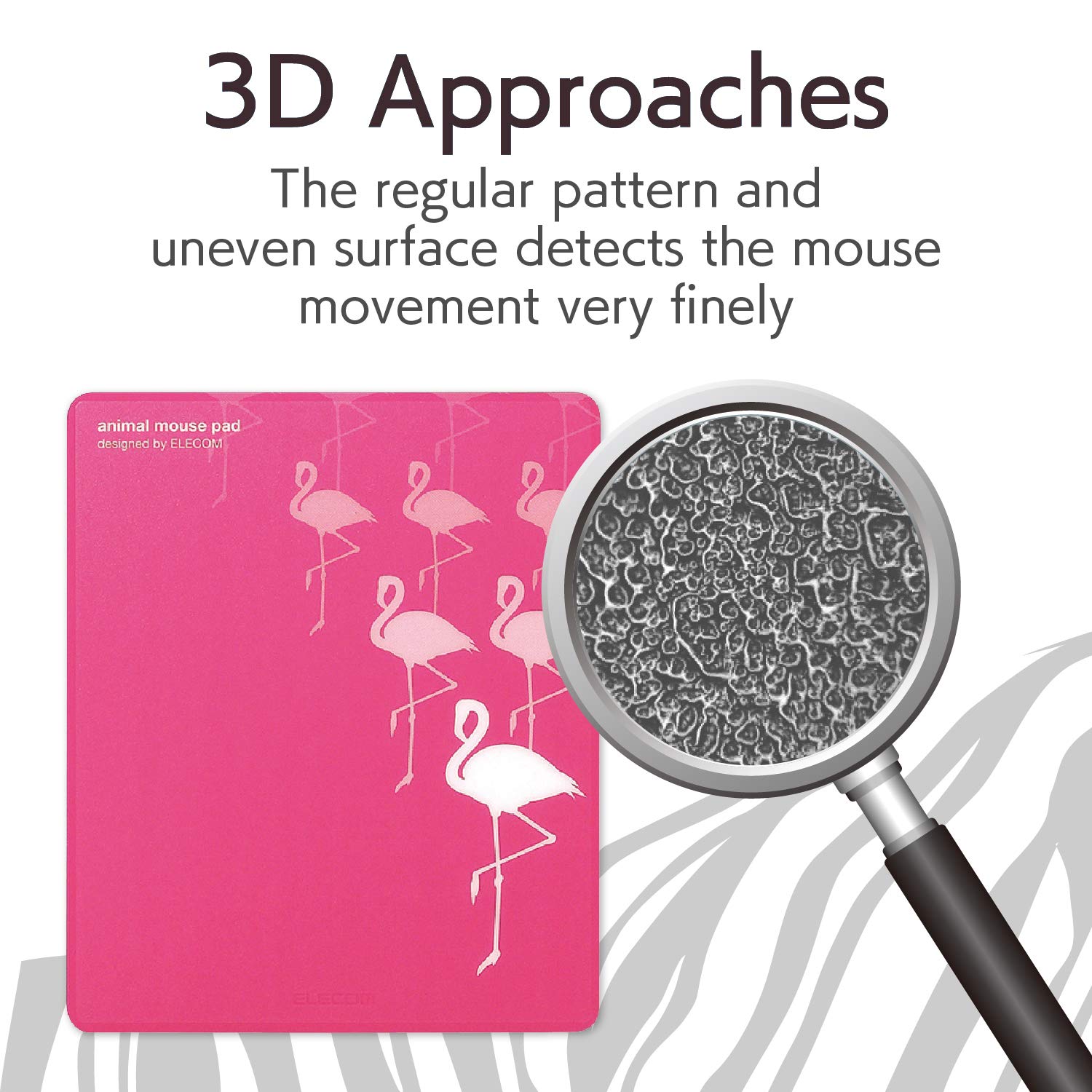 ELECOM Animal Mouse Pad/Non Slip/Stylish Design/Cute Flamingo MP-111C