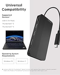 Lenovo USB-C Dual Display Travel Dock - 7