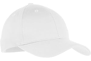 Port & Company- Youth Six-Panel Twill Cap. YCP80, White, One