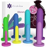 Silicone Vaginal Dilators 510k FDA Cleared, Vaginismus &amp; Pelvic Pain Relief | Dilators for Women - Full Set 8-Pack Sizes 1-8 by Intimate Rose