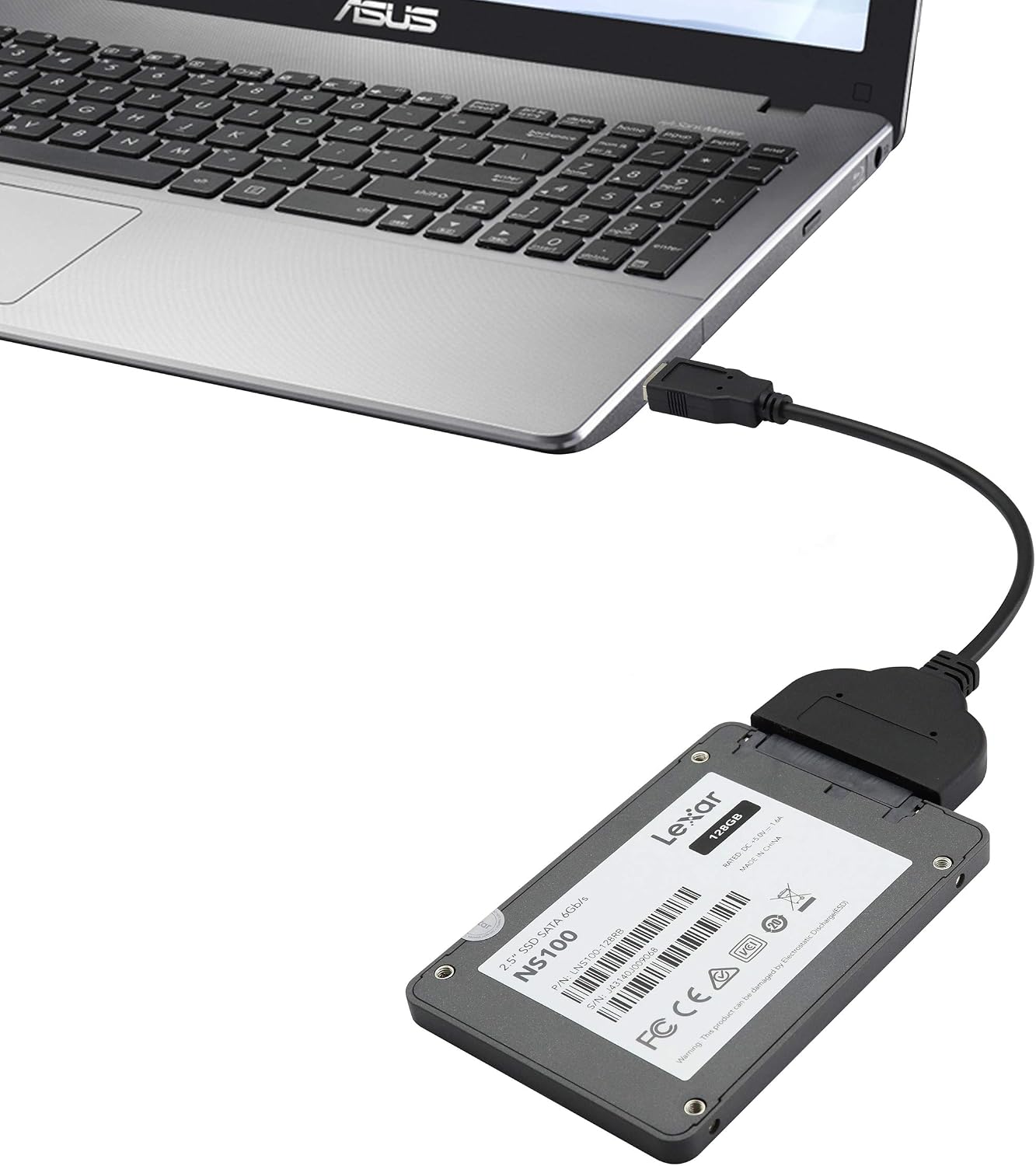 zdyCGTime SATA SSD Adapter Converter,USB 3.0 male to SATA 22pin 2.5 Hard Disk Adapter Cable.Compatible with Windows 8/7/10/Vista/XP system,Mac OS 9/10 and Linus operating system - Image 5