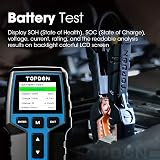 TOPDON BT200 Car Battery Tester 12V 24V 100-2000CCA Digital view 6