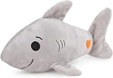 Petface Seriously Strong Rubberoid Shark Plush Dog Toy Built-In Squeaker Durable