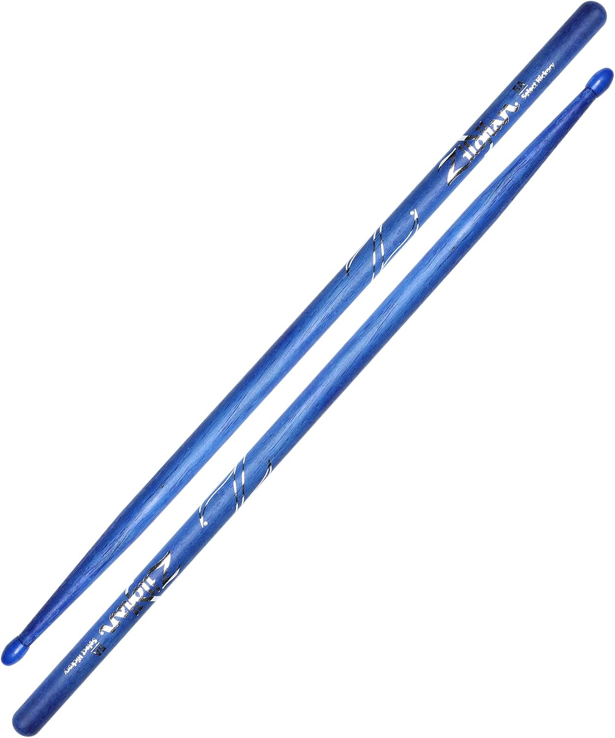 Zildjian 5A Hickory Drumsticks - Nylon Blue Drumsticks