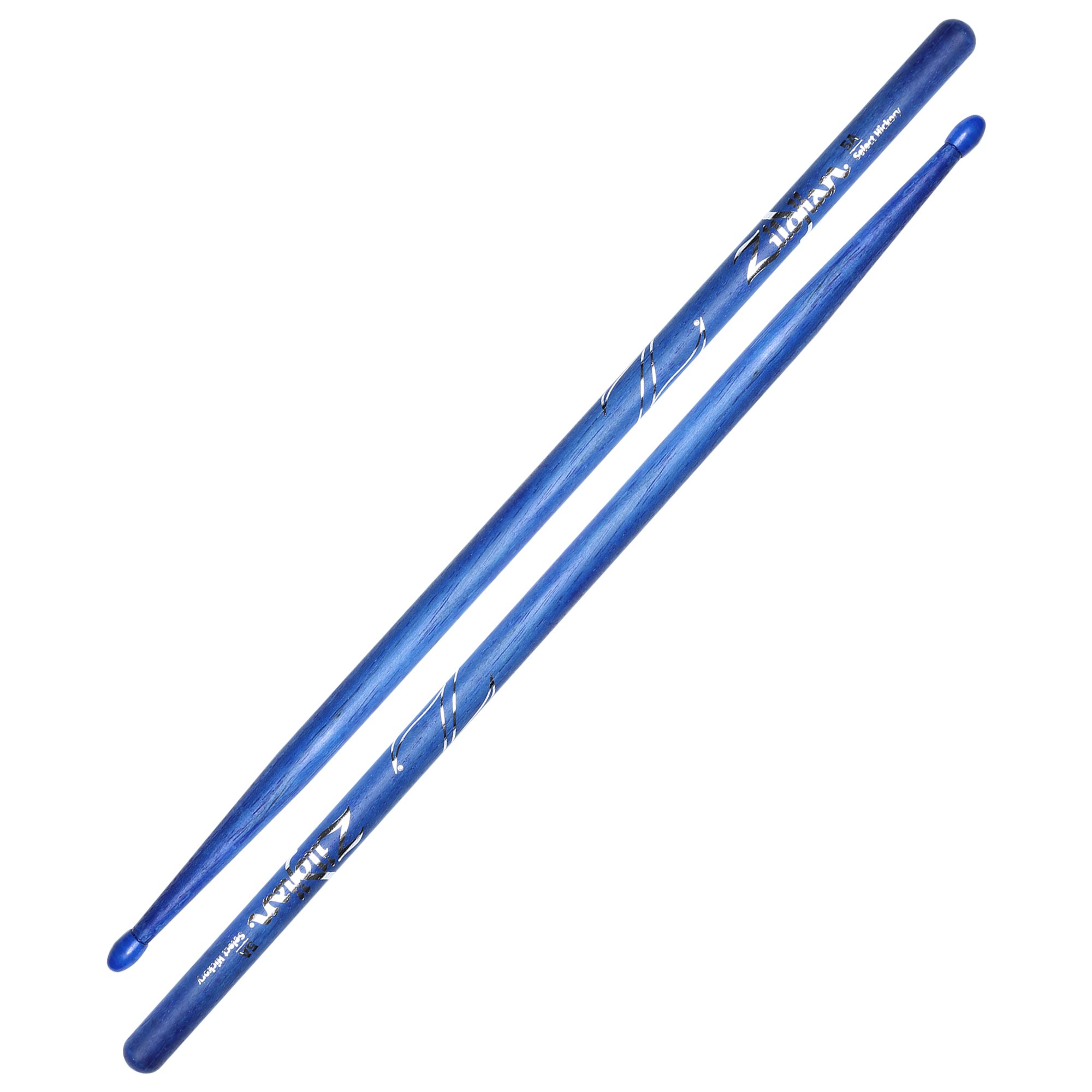 Zildjian 5A Hickory Drumsticks - Nylon Blue Drumsticks