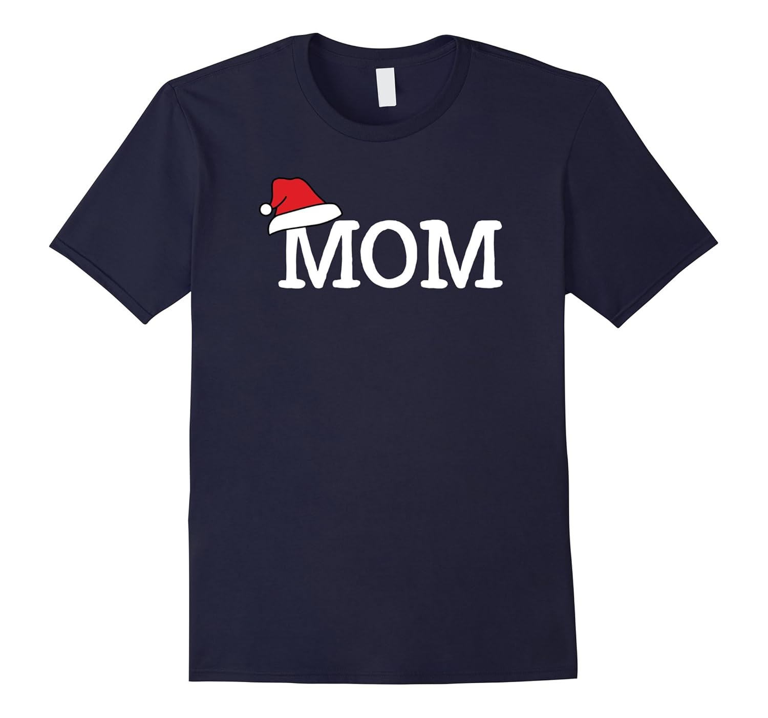 Mom Christmas Santa Hat Family Matching Pajamas T-Shirt-ANZ
