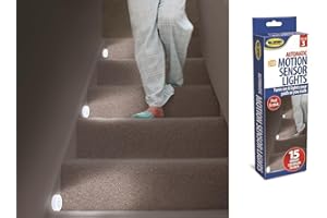 IDEAWORKS 3 Motion Sensor Lights Stairs Path Night LED Automatic Hall Hallway Bathroom New