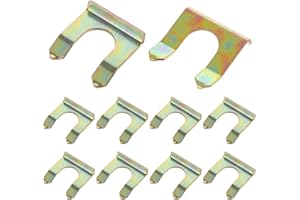 QULKWS 10 Pack Brake Line Clips Metal Brake Hose Retainer U Shape Metal Brakes Line Clip Car Brakes Hose Clip Replacement for Trucks Motorcycles