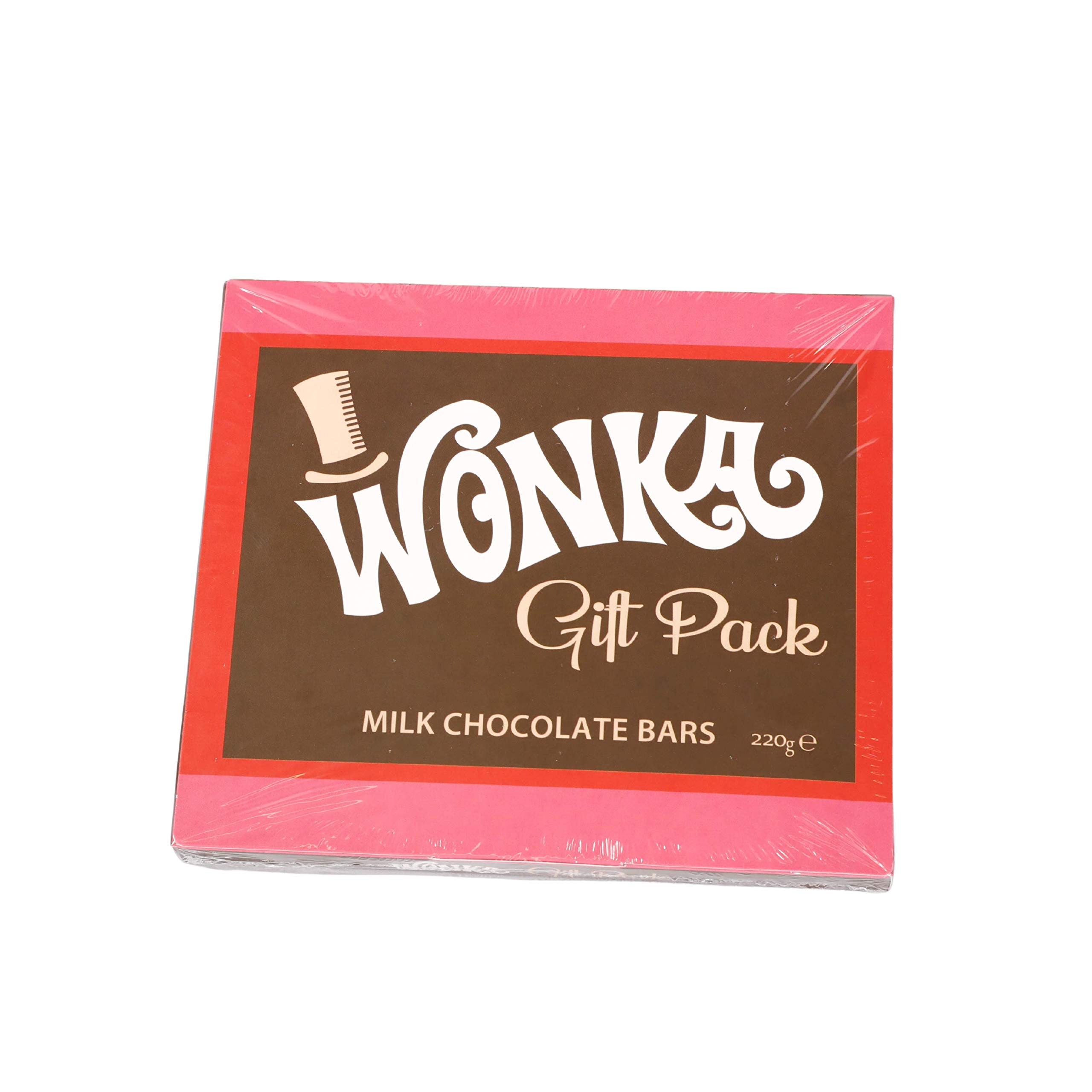 Buy Munchied Wonka Bar Gift Pack 220g 4 x Milk Chocolate Willy