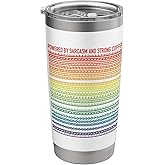 Hidden Message Adult Sarcastic Work Coffee Ray of Sunshine Stainless Steel Insulated Tumbler