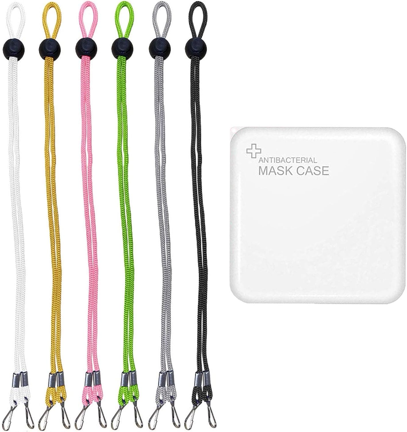 6 pcs Multicolor Mask Lanyard Straps and Case Amazon.co.uk Clothing
