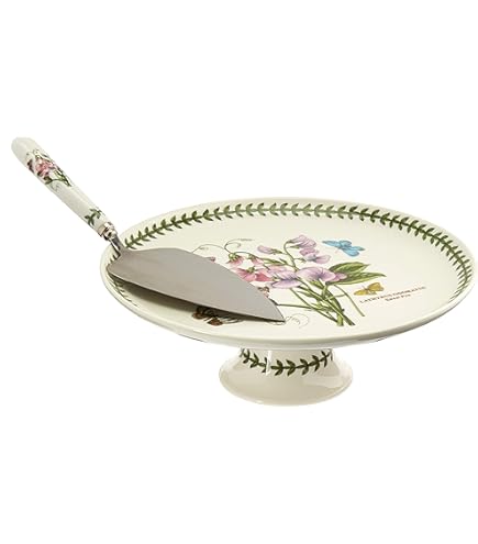 Portmeirion Sara Miller Cake Slice Server - Porcelain Handle With 22K Gold Accents, White & Gold - View #4