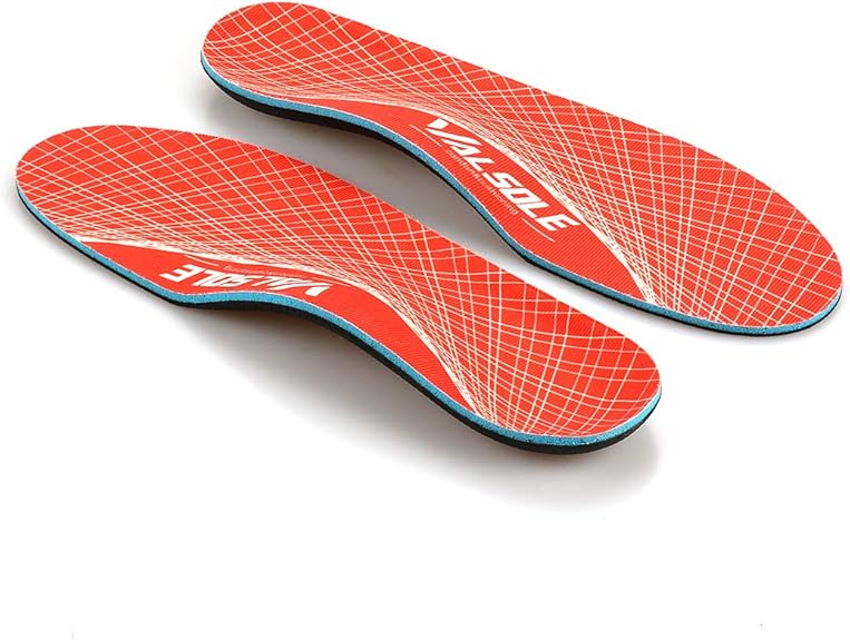 Valsole Orthotic Insole High Arch Foot Support Soft Medical Functional