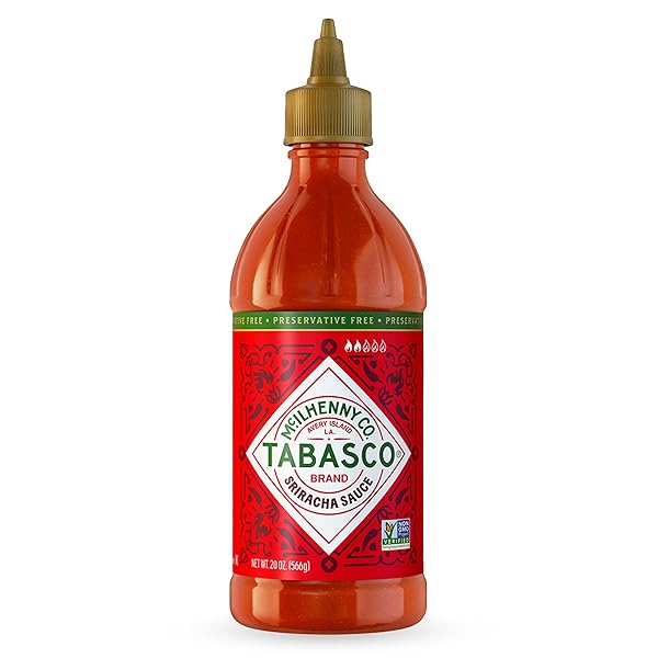 TABASCO BRAND SRIRACHA SAUCE, MEDIUM HOT SAUCE, EASY-TO-SQUEEZE...