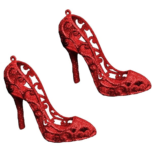 amazon red glitter shoes