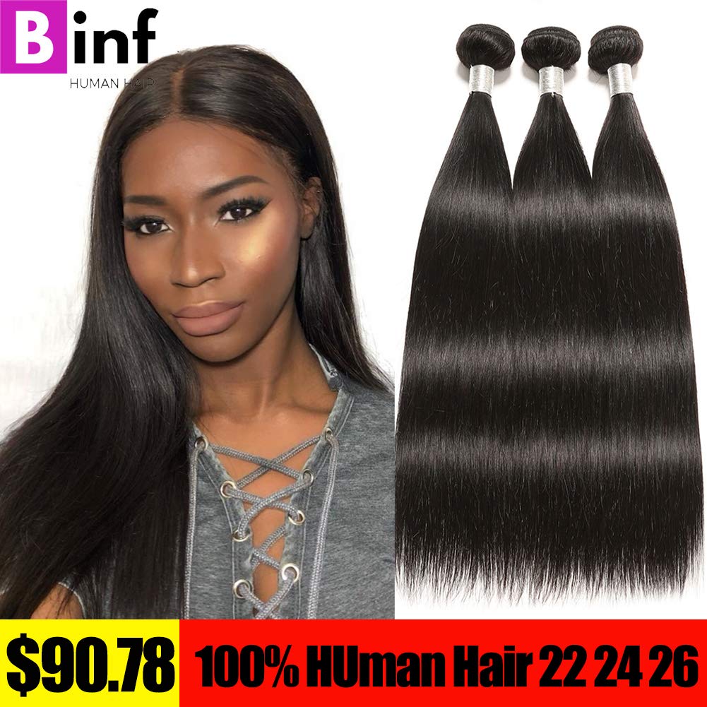 Amazon Com Binf Hair Natural Color 22 24 26inch Cambodian