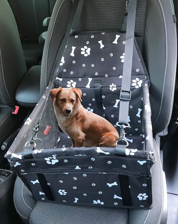 iHavePet Waterproof Dog Car Seat Booster Car Booster Seat for Dogs