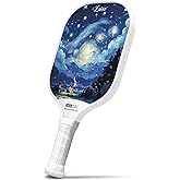 LUZZ Pickleball Paddles, T700 Carbon Fiber Pickleball Paddle Sandblasted Surface with Honeycomb Core Pickle Ball Rackets for Beginners Increased Spin Strength & Control Stability