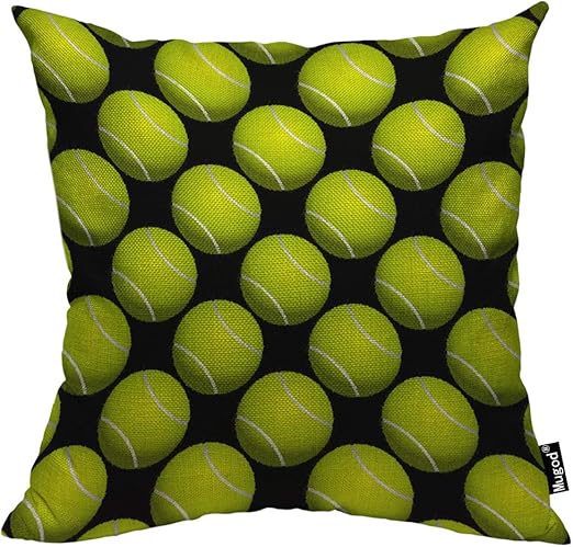 Amazon Com Mugod Tennis Ball Decorative Throw Pillow Cover Case