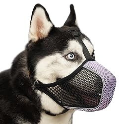 Mayerzon Dog Muzzle, Mesh Soft Muzzle for Large