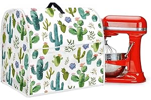 Fuojuvelie Cactus Kitchen Mixer Cover Easy Cleaning Kitchen Aid Mixer Cover Dust Proof Protective Stand Mixer Cover Fits for 