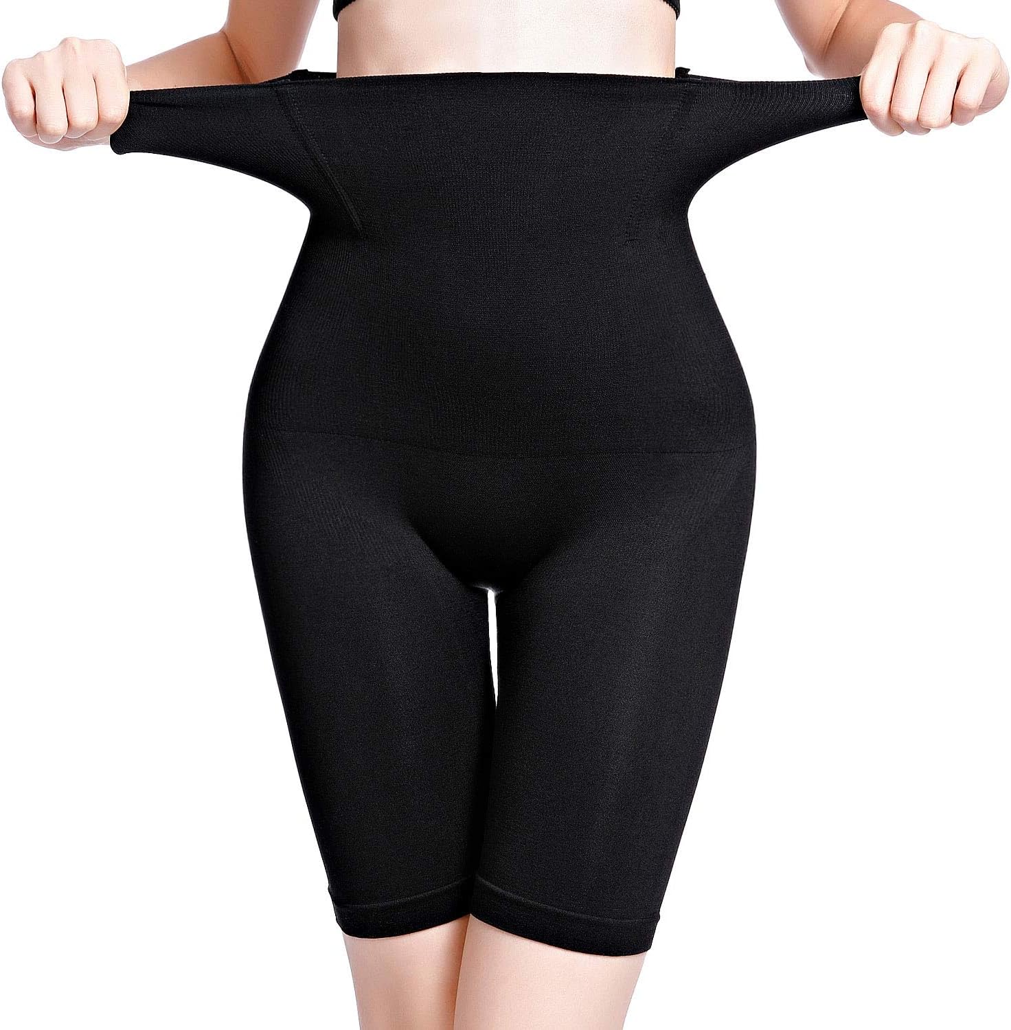JANVUR Women High Waisted Shapewear Shorts -Seamless Tummy Control Thigh Slimmer Shapewear Panty Body Shapers