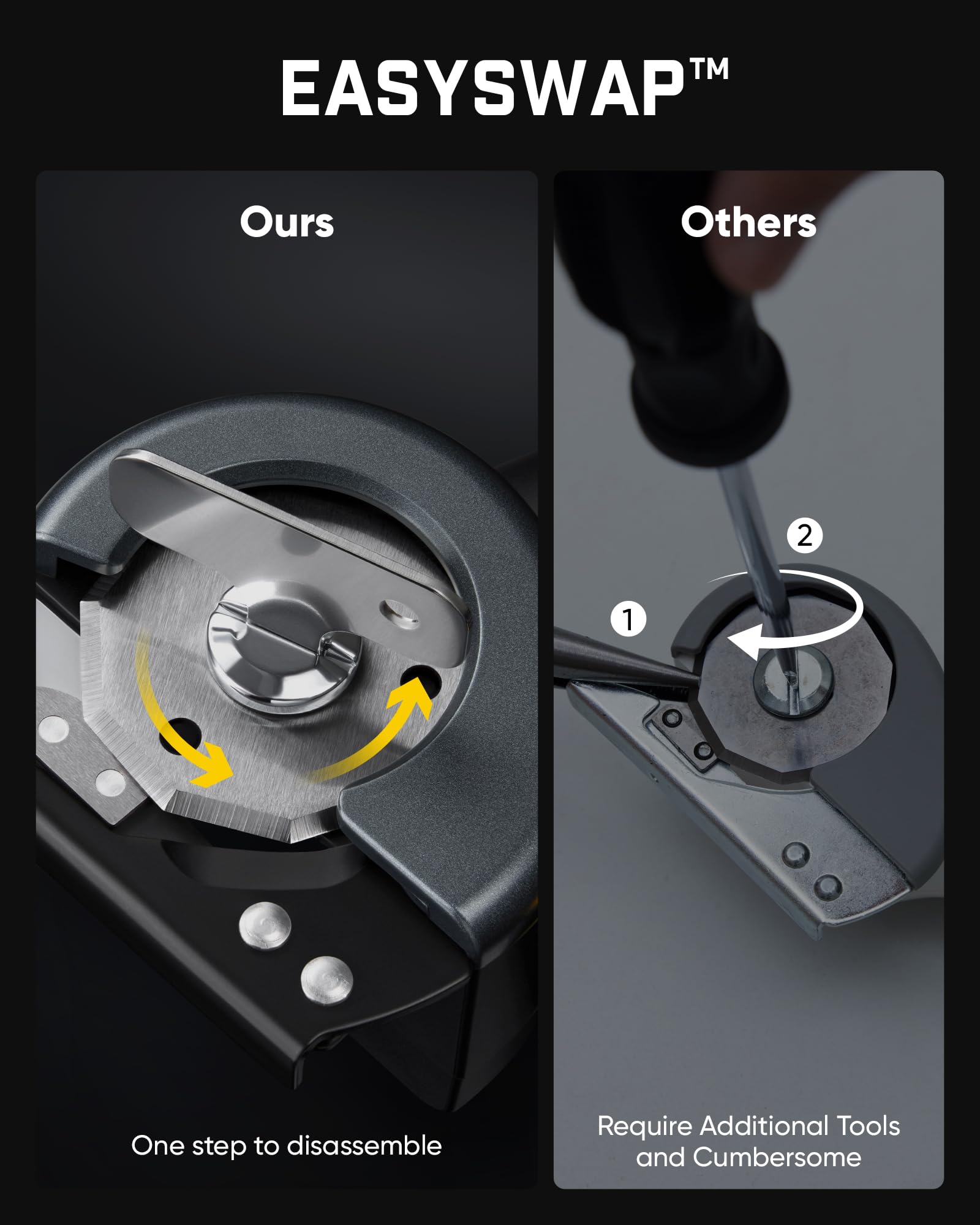 Fanttik C8 Nano Easyswap Cordless Electric Scissors with LED Display, Rechargeable Cardboard Cutter with 2 Blades, EasySwap Blade Change, LED Light, for Thin Cardboard Box Carpet Leather - Black