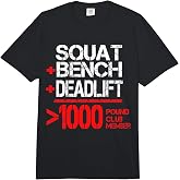 1000 Pound Club Member Powerlifting Comfort Colors Adult Heavyweight T-Shirt