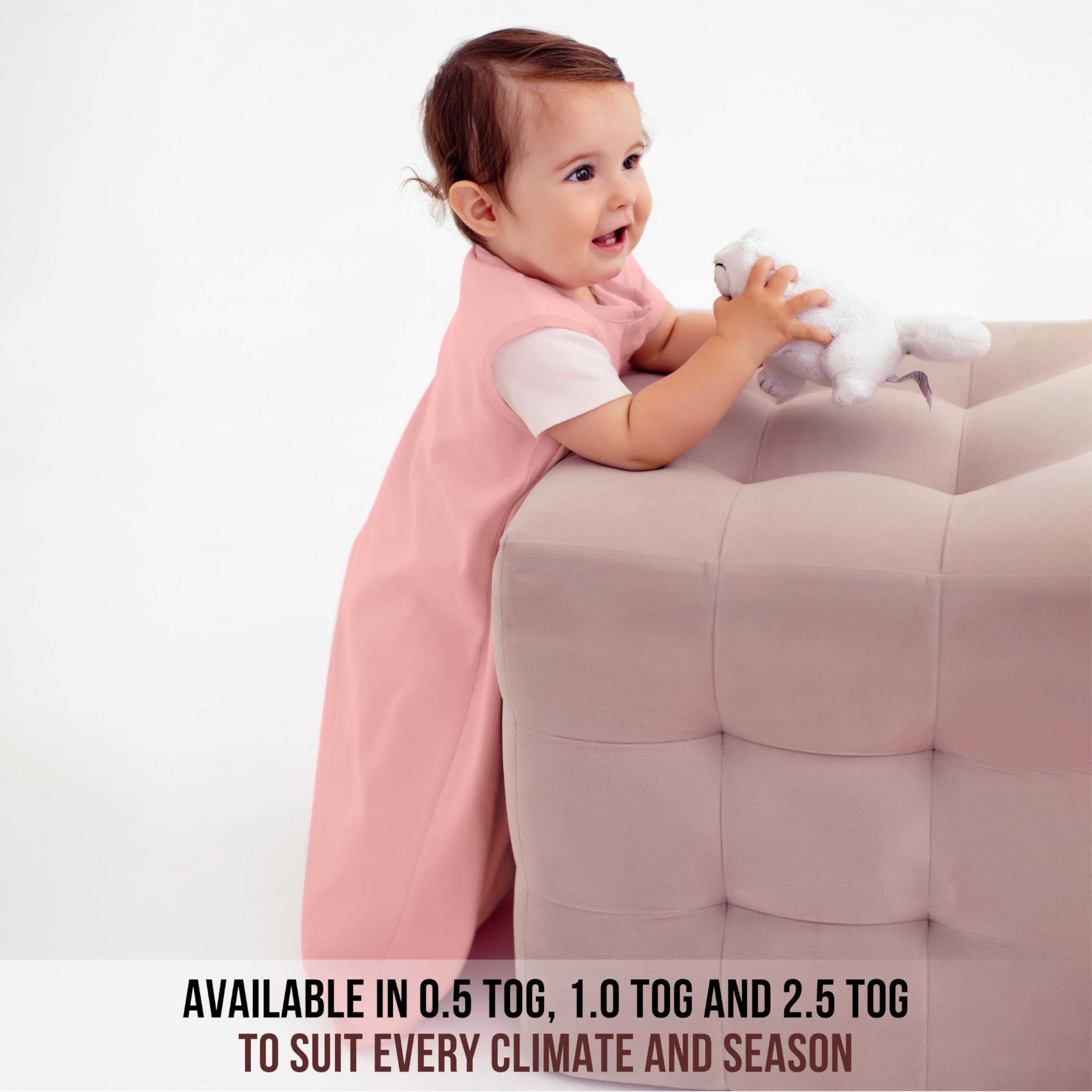 Mama Cheetah Baby Sleep Sack 0.5 TOG, Organic Cotton Baby Wearable Blanket with Two-Way Zipper, Swaddle Transition Baby Sleeping Bag for Newborn Infant Toddler Boy Girl, 24-48 Month