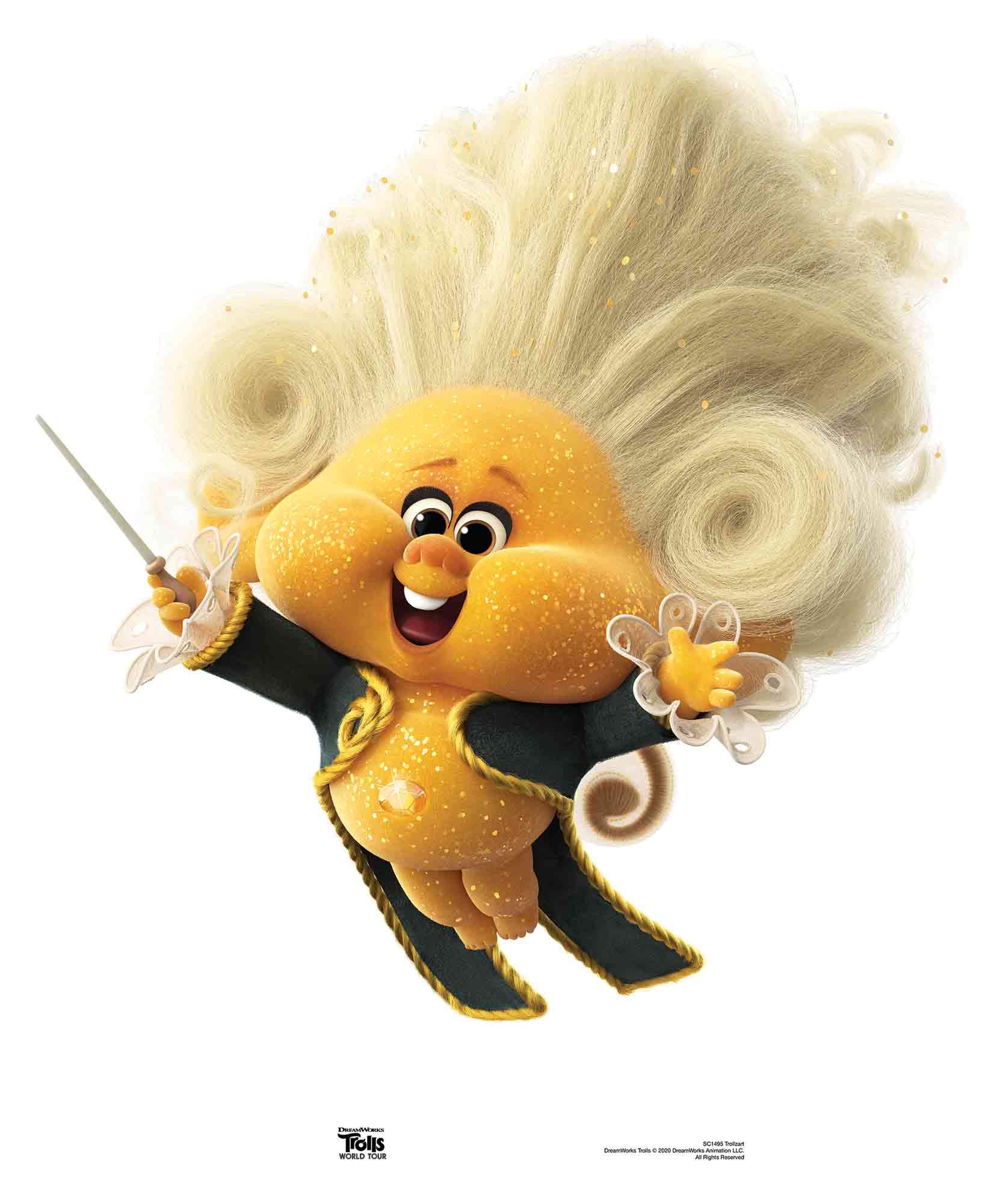 Star Cutouts SC1495 Tollzart Classical Composer Trolls World Tour Height 89cm Width 74cm, Multicolour