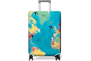 PtRug Travel Luggage Cover Suitcase Protector Fits 18-32 Inch Wheel Covers PatternedTravel Related Items Flower Luggage Protector Elastic XL