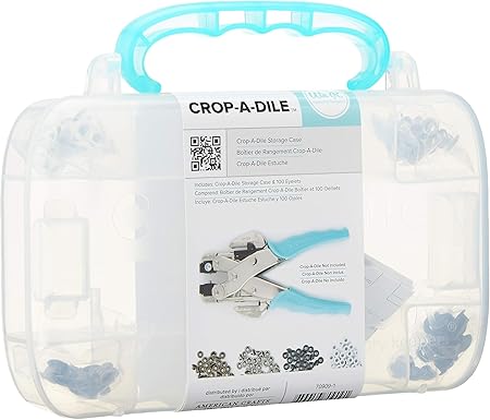 We R Memory Keepers Caja Crop-A-Dile Aqua con Ojales: Amazon.es: Hogar