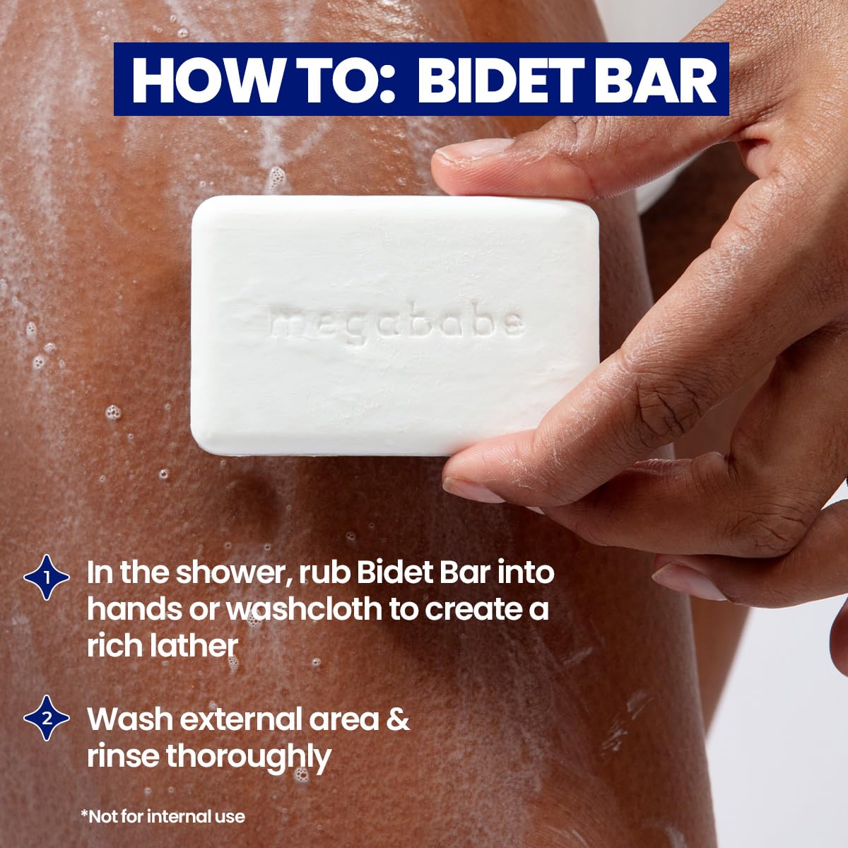 Megababe Bidet Bar | pH Balanced Cleansing Bar for the Entire Intimate Area | 4.5 oz
