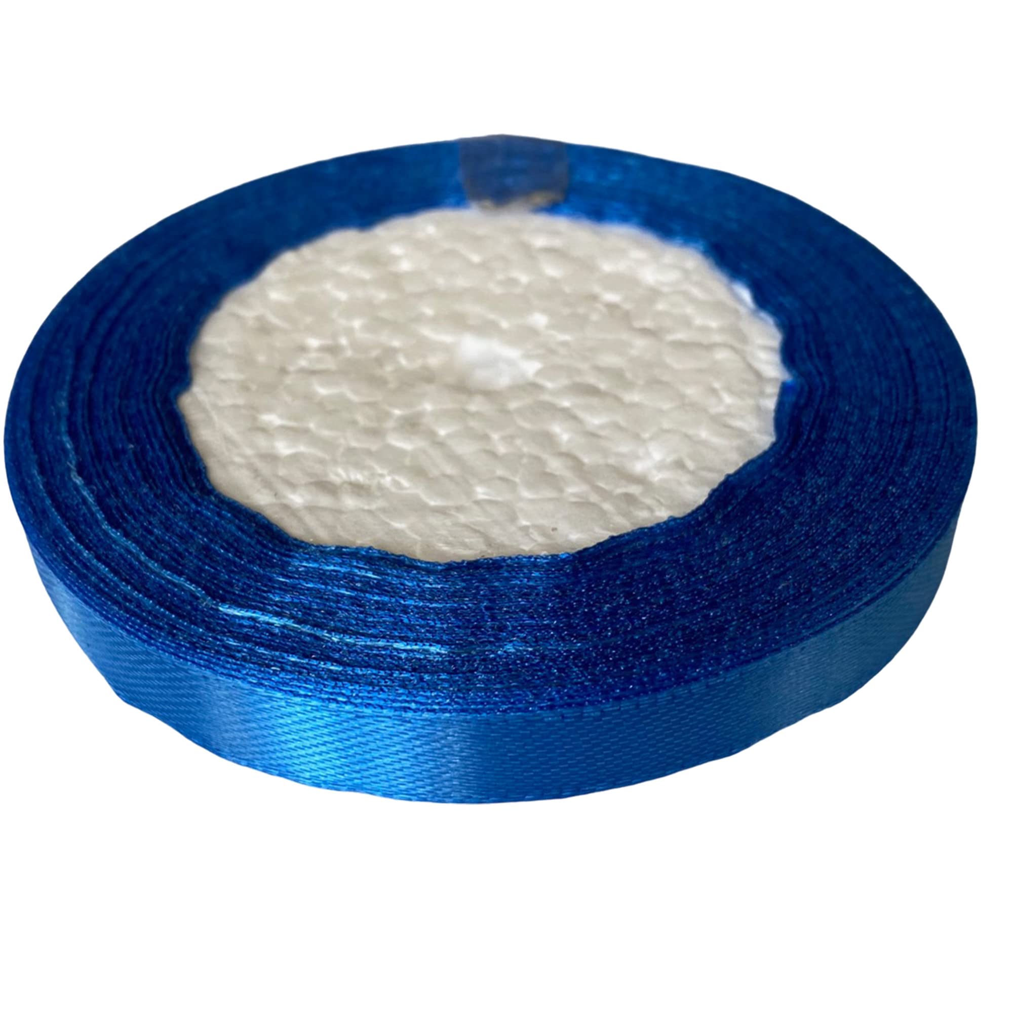 Dyanatic Satin Ribbon (10mm x 22m) - 25 Yards Craft Ribbon | Christmas Ribbon for Gift Wrapping, Christmas Decorations, Christmas Tree Decorations, Hair Ribbon, and DIY Crafting - Diamond Blue — image 1