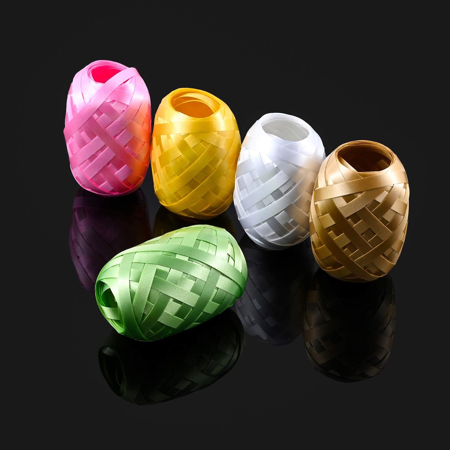 Berolle 18 Rolls Balloon Curling Ribbon Crimped Ribbon String Metallic Ribbon Gift Wrapping Ribbon for Parties Christmas Gifts, Handicraft and Packaging - Image 5