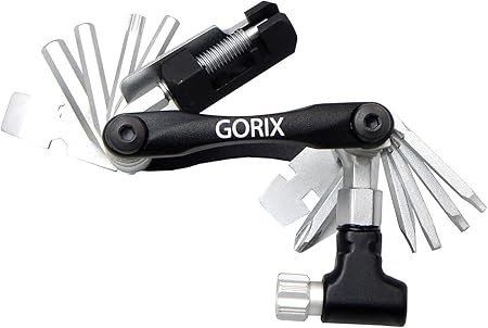 GORIX ゴリックス 自転車用携帯工具 CO2インフレーター付き 空気入れ 多機能なスペシャル携帯工具 18機能