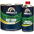 Speedokote SMR-207/211 - Hot Rod Black Paint, Black Satin 2K Urethane, SMR-207 4:1 mix Single Stage Gallon kit with activator