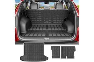 powoq Cargo Mat Compatible with 2022-2025 2026 Tucson Trunk Mat Cargo Liner TPE All Protection Trunk Liner Backrest Replacement for 2022-2025 2026 Tucson Accessories