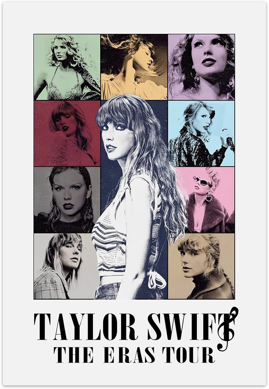 Wall Décor - Ruicnte Vintage Music Taylor Poster,Taylor Tapestry, Swift Poster Country Pop Female Singer Album Poster Wall Art Prints Decoration Living Room Decoration Poster(12x18inch,Unframe)