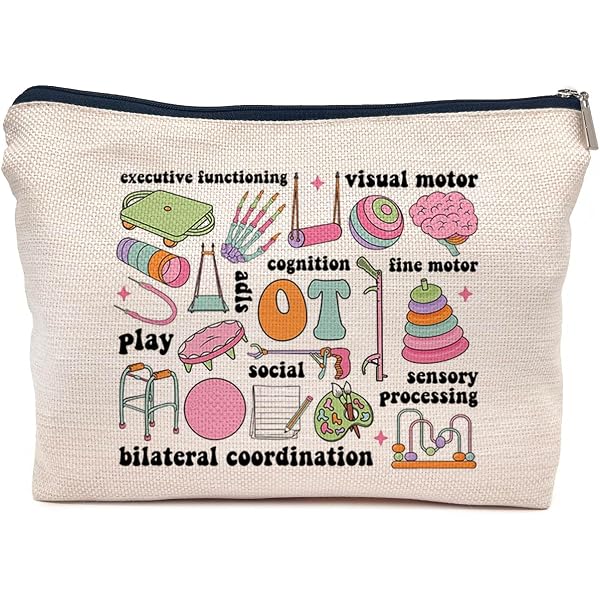 Niedliche Make-up-Tasche 'Occupational Therapy' – Geschenk Für Therapeutinnen, OT-Fans & Gesundheitsberufe