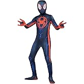 Marvel Kid's Classic Spider-Man Miles Morales Zentai Suit, Spiderman Costume for Halloween X-Large