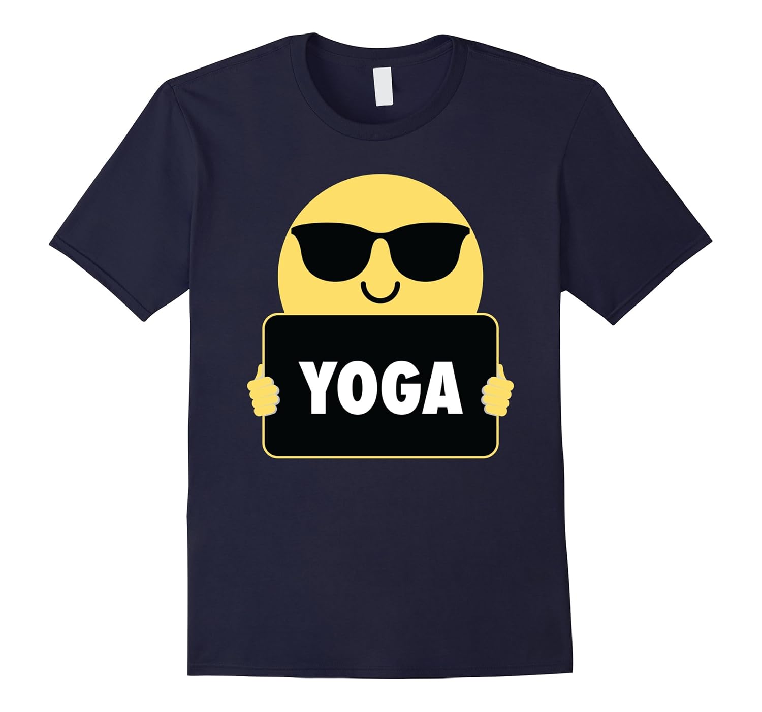 Yoga Shirt Sunglasses Emoji T-Shirt Tee-ANZ