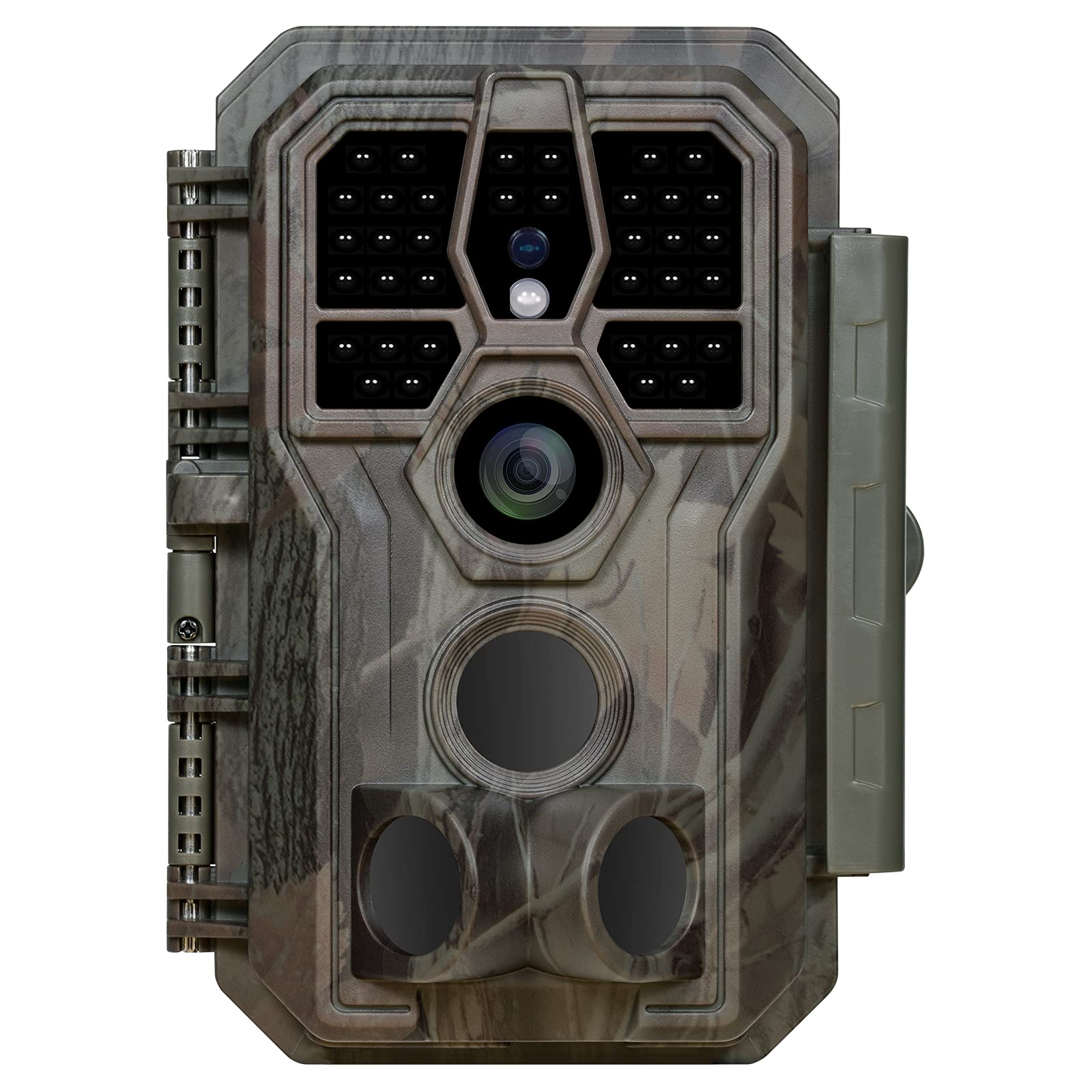 GardePro E5 Wildlife Camera, 24MP 1296P Trail Camera with H.264 Video 100ft Night Vision, Ultra-Fast 0.1S Motion Activated, Outdoor Garden Wildlife Trap, Camo