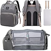 AFDLLDQM Diaper Bag Backpack, Multifunctional Baby Diaper Bag, Diaper Changing Station for Boys Girls, Large Capacity Travel Baby Bag for Mom Dad