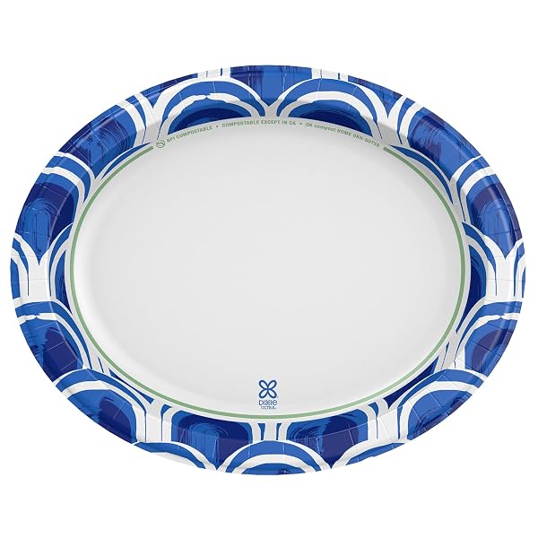 DIXIE ULTRA DISPOSABLE PAPER PLATTERS, 10″ X 12.5″, 25 COUNT – DURABLE, STURDY DESIGN
