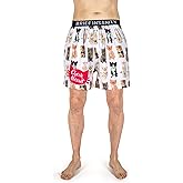 BRIEF INSANITY Comfortable Loose Fit Boxer Shorts | Funny & Cute Cat/Dog Graphic Print Boxer (Check Meowt)