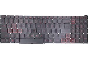 KBRPARTS Replacement Keyboard for Acer Predator Helios 300 PH315-52 PH315-53 PH317-53, Nitro 5 AN515-43 AN515-54 AN515-55 AN517-51 AN517-52 AN515-54-51M5 AN515-54-54W2 Laptop Red Frame with Backlit US Layout