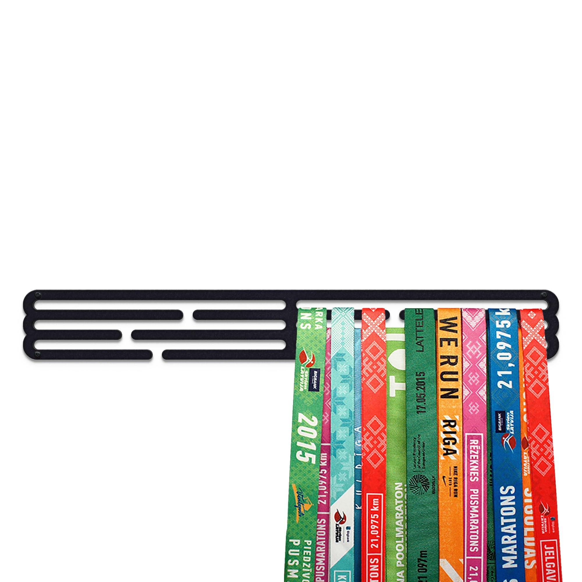 United Medals BLANK Sport Medal Hanger Display | Matte Black Steel Medal holder | Awards display rack for up to 48 medals