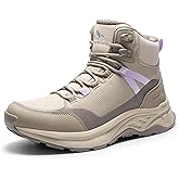NORTIV 8 Women's Hiking Boots Waterproof Lightweight Outdoor Trekking Comfortable Non-Slip Backpacking Camping Ankle Boot Hollow